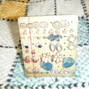 Lot of 20 Pairs Pierced Earrings